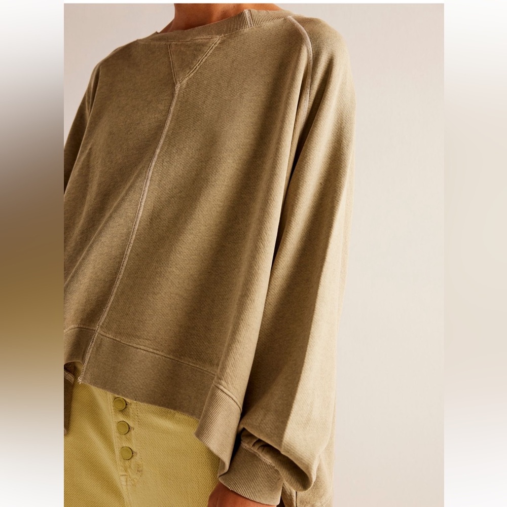 Free People Rework it & reverse it sweatshirt - Picture 3 of 7